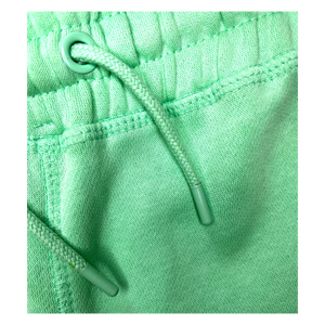Metal eyelets and tips for drawstring of Mint Hustle Shorts
